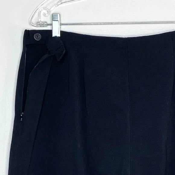 Coldwater Creek Black Pants Size 16 Invisible Elastic Waist Side Zip Office Wear - Picture 5 of 11